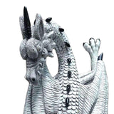 Maxbell Flying Dragon Statue Resin Dragon Sculpture for Landscape Dining Room Office White