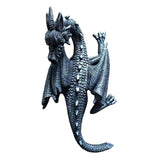 Maxbell Flying Dragon Statue Resin Dragon Sculpture for Landscape Dining Room Office Black
