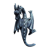 Maxbell Flying Dragon Statue Resin Dragon Sculpture for Landscape Dining Room Office Black