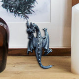 Maxbell Flying Dragon Statue Resin Dragon Sculpture for Landscape Dining Room Office Black