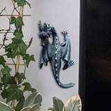 Maxbell Flying Dragon Statue Resin Dragon Sculpture for Landscape Dining Room Office Black