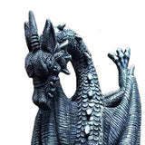 Maxbell Flying Dragon Statue Resin Dragon Sculpture for Landscape Dining Room Office Black