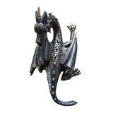 Maxbell Flying Dragon Statue Resin Dragon Sculpture for Landscape Dining Room Office Bronze