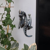 Maxbell Flying Dragon Statue Resin Dragon Sculpture for Landscape Dining Room Office Bronze