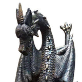 Maxbell Flying Dragon Statue Resin Dragon Sculpture for Landscape Dining Room Office Bronze