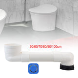 Maxbell Offset Toilet Flange Extension Drain Pipe Expanded Hose Offset Closet Flange 50cm