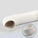 Maxbell Offset Toilet Flange Extension Drain Pipe Expanded Hose Offset Closet Flange 80cm