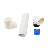 Maxbell Offset Toilet Flange Extension Drain Pipe Expanded Hose Offset Closet Flange 90cm