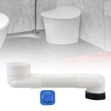 Maxbell Offset Toilet Flange Extension Drain Pipe Expanded Hose Offset Closet Flange 90cm