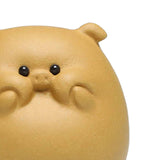 Maxbell Small Pig Figurines Art Modern Cute Animal Figurines for Cafe Home Bookshelf Yellow Type A
