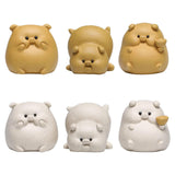 Maxbell Small Pig Figurines Art Modern Cute Animal Figurines for Cafe Home Bookshelf Yellow Type A