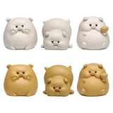 Maxbell Small Pig Figurines Art Modern Cute Animal Figurines for Cafe Home Bookshelf Yellow Type A
