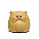 Maxbell Small Pig Figurines Art Modern Cute Animal Figurines for Cafe Home Bookshelf Yellow Type A
