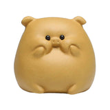 Maxbell Small Pig Figurines Art Modern Cute Animal Figurines for Cafe Home Bookshelf Yellow Type A