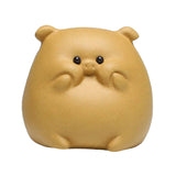 Maxbell Small Pig Figurines Art Modern Cute Animal Figurines for Cafe Home Bookshelf Yellow Type A