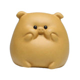 Maxbell Small Pig Figurines Art Modern Cute Animal Figurines for Cafe Home Bookshelf Yellow Type A
