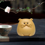 Maxbell Small Pig Figurines Art Modern Cute Animal Figurines for Cafe Home Bookshelf Yellow Type A
