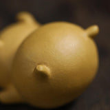 Maxbell Small Pig Figurines Art Modern Cute Animal Figurines for Cafe Home Bookshelf Yellow Type B