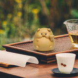Maxbell Small Pig Figurines Art Modern Cute Animal Figurines for Cafe Home Bookshelf Yellow Type C