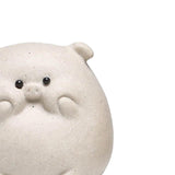 Maxbell Small Pig Figurines Art Modern Cute Animal Figurines for Cafe Home Bookshelf White Type A