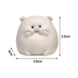 Maxbell Small Pig Figurines Art Modern Cute Animal Figurines for Cafe Home Bookshelf White Type A