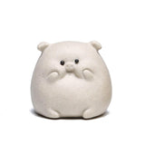 Maxbell Small Pig Figurines Art Modern Cute Animal Figurines for Cafe Home Bookshelf White Type A