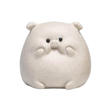 Maxbell Small Pig Figurines Art Modern Cute Animal Figurines for Cafe Home Bookshelf White Type A