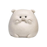 Maxbell Small Pig Figurines Art Modern Cute Animal Figurines for Cafe Home Bookshelf White Type A