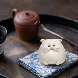 Maxbell Small Pig Figurines Art Modern Cute Animal Figurines for Cafe Home Bookshelf White Type A