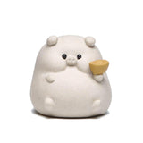 Maxbell Small Pig Figurines Art Modern Cute Animal Figurines for Cafe Home Bookshelf White Type C