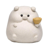 Maxbell Small Pig Figurines Art Modern Cute Animal Figurines for Cafe Home Bookshelf White Type C