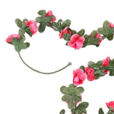 Maxbell Artificial Flower Garland Rose Ivy 45 Flowers for Arch Room Decor Wall Decor