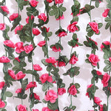 Maxbell Artificial Flower Garland Rose Ivy 45 Flowers for Arch Room Decor Wall Decor