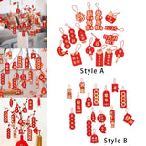 Maxbell 16Pcs 2024 Chinese New Year Hanging Decorations Bonsai Ornaments for Ceiling Style A