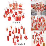 Maxbell 16Pcs 2024 Chinese New Year Hanging Decorations Bonsai Ornaments for Ceiling Style A