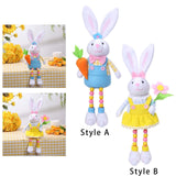 Maxbell Easter Rabbit Figures Cartoon Easter Bunny Decor for Holiday Table Farmhouse Style A