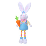 Maxbell Easter Rabbit Figures Cartoon Easter Bunny Decor for Holiday Table Farmhouse Style A