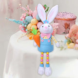 Maxbell Easter Rabbit Figures Cartoon Easter Bunny Decor for Holiday Table Farmhouse Style A