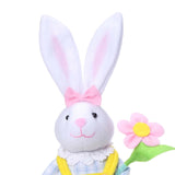 Maxbell Easter Rabbit Figures Cartoon Easter Bunny Decor for Holiday Table Farmhouse Style B