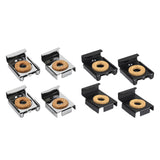Maxbell 4Pcs Mirror Clip Mirror Mount Clips Glass Retainer Clips Mirror Holder Clips argent