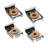Maxbell 4Pcs Mirror Clip Mirror Mount Clips Glass Retainer Clips Mirror Holder Clips argent