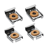 Maxbell 4Pcs Mirror Clip Mirror Mount Clips Glass Retainer Clips Mirror Holder Clips argent