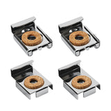 Maxbell 4Pcs Mirror Clip Mirror Mount Clips Glass Retainer Clips Mirror Holder Clips argent