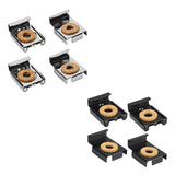 Maxbell 4Pcs Mirror Clip Mirror Mount Clips Glass Retainer Clips Mirror Holder Clips argent