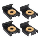 Maxbell 4Pcs Mirror Clip Mirror Mount Clips Glass Retainer Clips Mirror Holder Clips black
