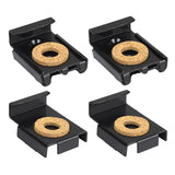 Maxbell 4Pcs Mirror Clip Mirror Mount Clips Glass Retainer Clips Mirror Holder Clips black