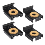 Maxbell 4Pcs Mirror Clip Mirror Mount Clips Glass Retainer Clips Mirror Holder Clips black