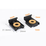 Maxbell 4Pcs Mirror Clip Mirror Mount Clips Glass Retainer Clips Mirror Holder Clips black