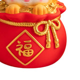 Maxbell Cartoon Chinese Dragon Statue Money Pot Tabletop Sculpture for Desktop Decor Style A