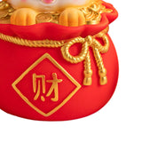 Maxbell Cartoon Chinese Dragon Statue Money Pot Tabletop Sculpture for Desktop Decor Style B